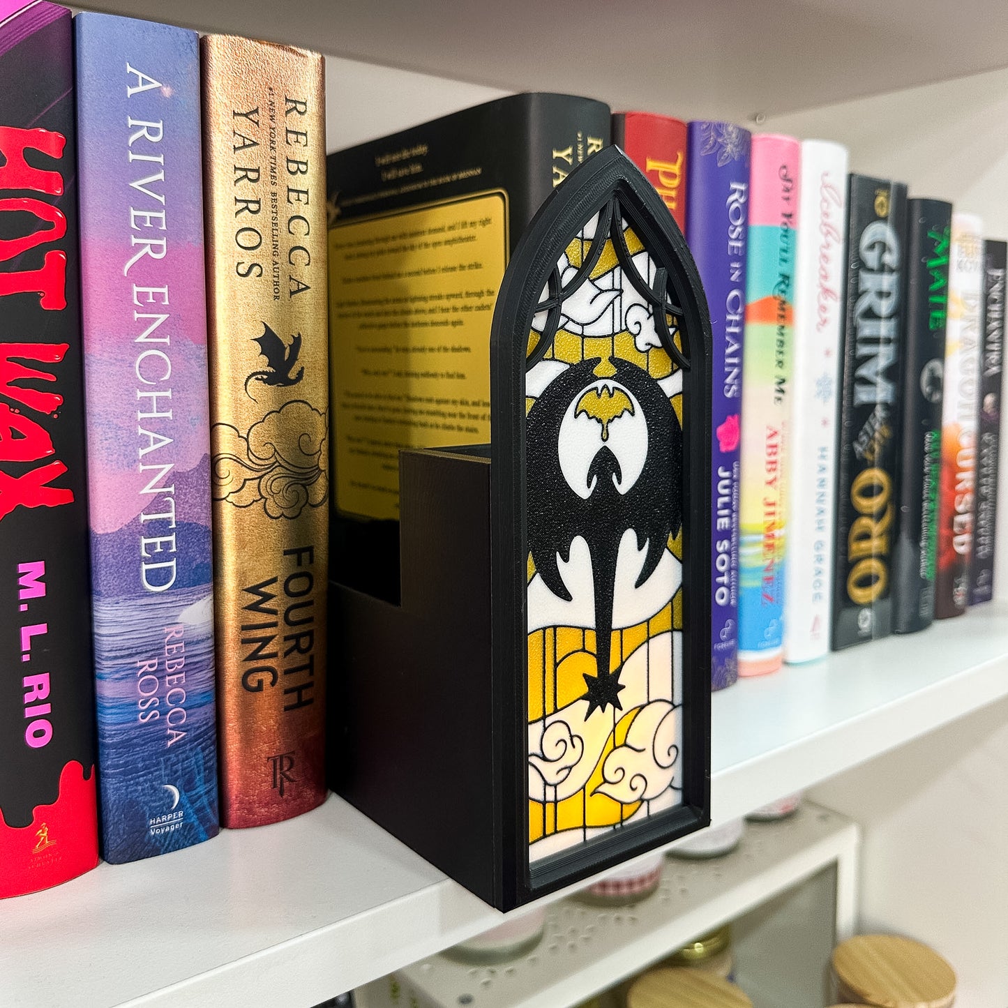 Book Nook Vitral Empíreo – Decoración Fantasía con Luz