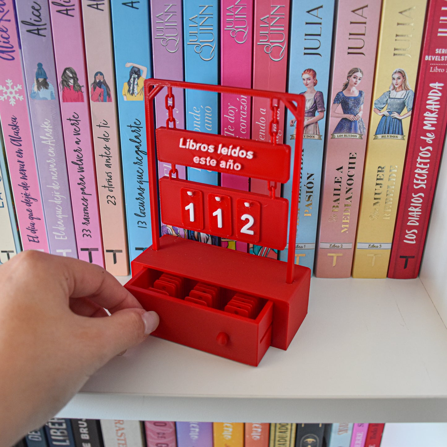 Contador de Lecturas – Impreso en 3D, Color y texto a elección | Mystica Papelería