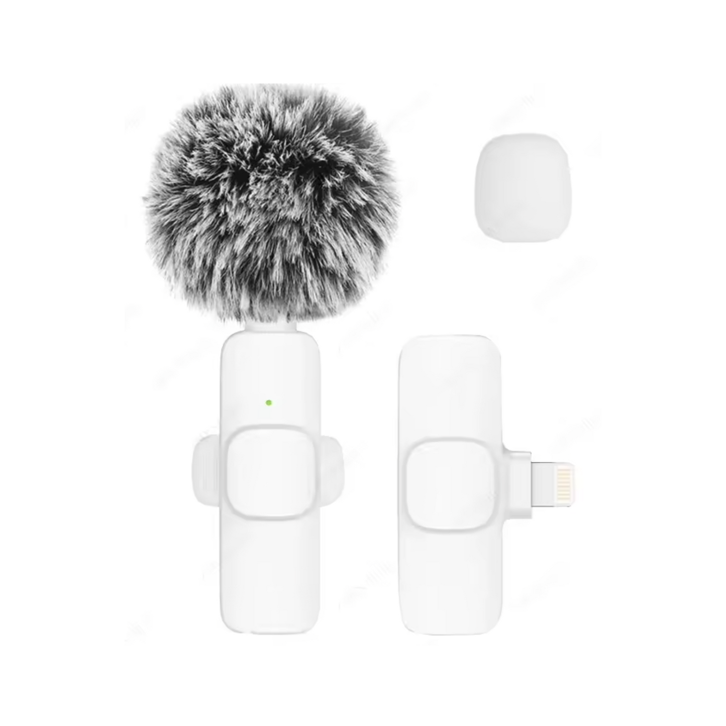 Micrófono Lavalier Inalámbrico – Sonido Profesional con Conectores Tipo C y Lightning | Ideal para iPhone y Android