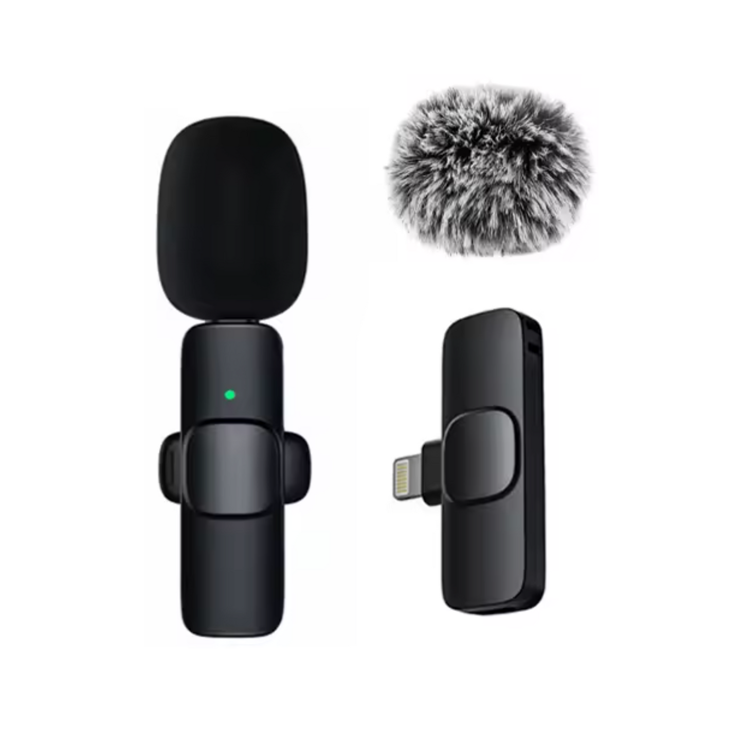 Micrófono Lavalier Inalámbrico – Sonido Profesional con Conectores Tipo C y Lightning | Ideal para iPhone y Android